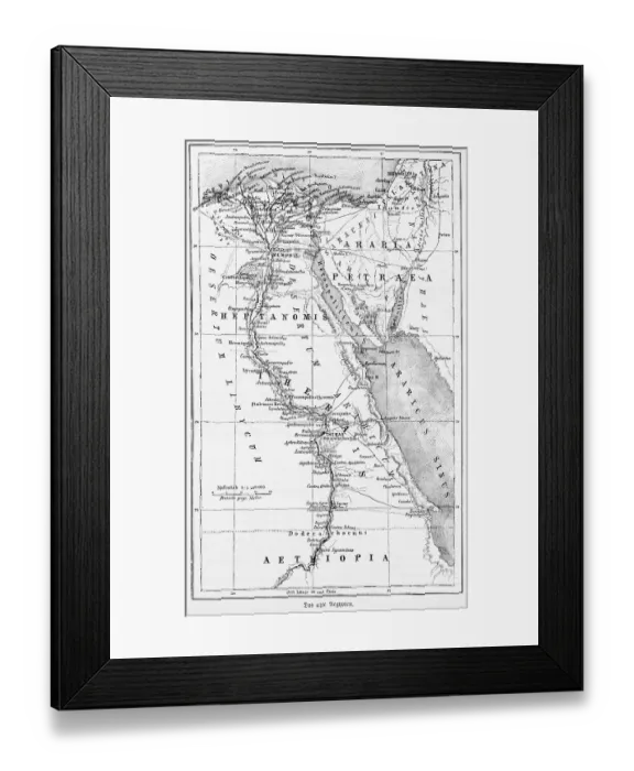 Framed Print : 1:500.000, Ancient Egypt, historical map Framed Print : 1:500.000, Ancient Egypt, historical map