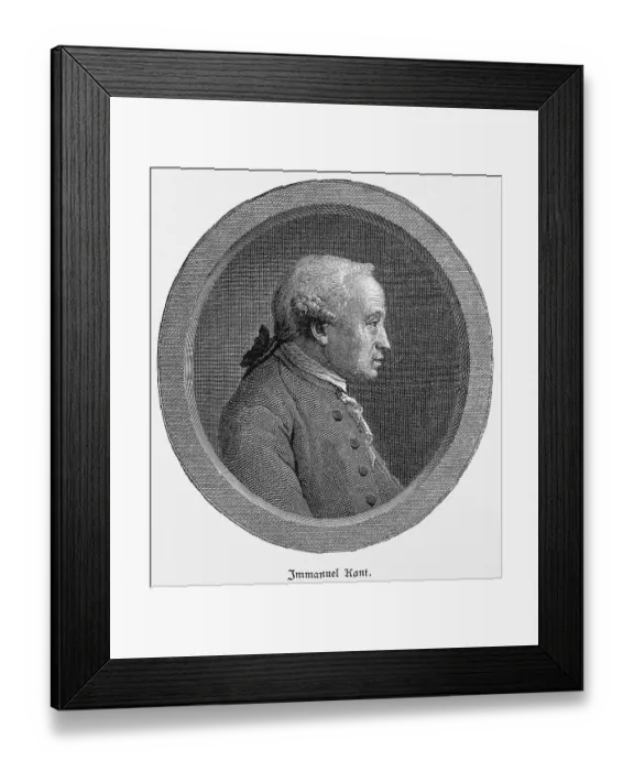 Framed Print : Portrait Immanuel Kant, born in Kaliningrad Framed Print : Portrait Immanuel Kant, born in Kaliningrad