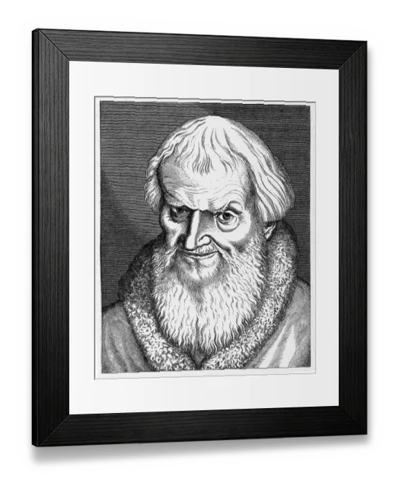 Framed Print : Hans Sachs (1494-1576), poet, mastersinger