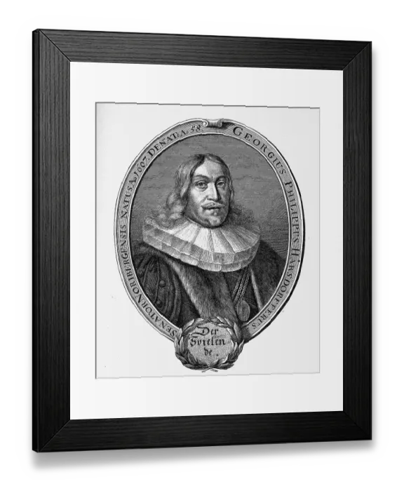 Framed Print : Georg Philipp Harsdoerffer (1607-1659) Framed Print : Georg Philipp Harsdoerffer (1607-1659)