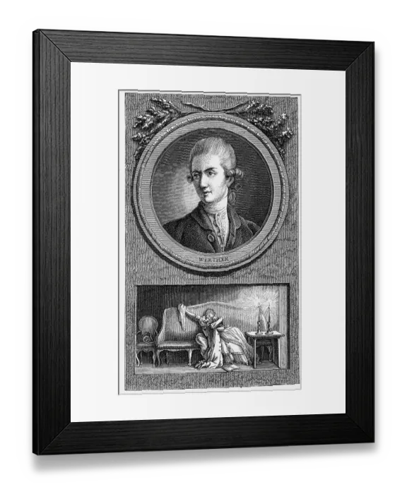 Framed Print : First print of Werthers Leiden by J