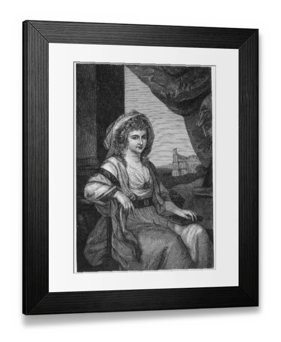 Framed Print : Duchess Anna Amalia von Braunschweig-Wolfenbuettel (1739-1807)