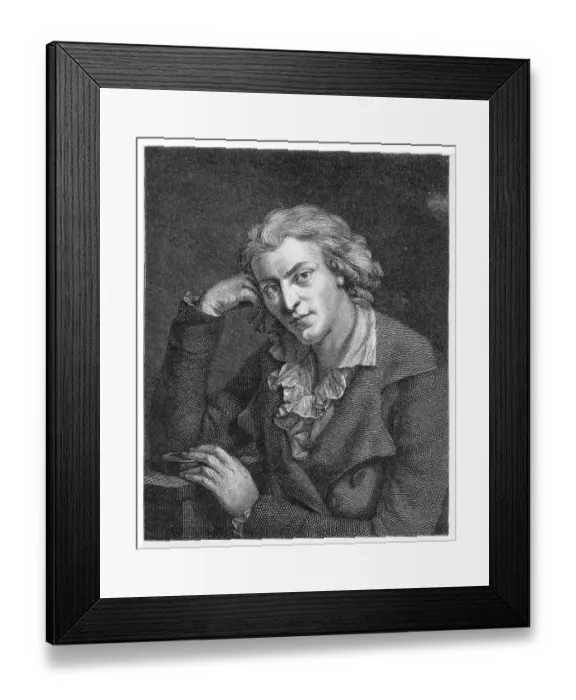 Framed Print : Friedrich Schiller (1759-1805)