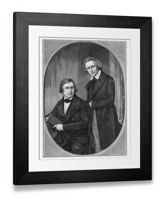 Framed Print : The brothers Grimm, Jacob Grimm (1785-1863)