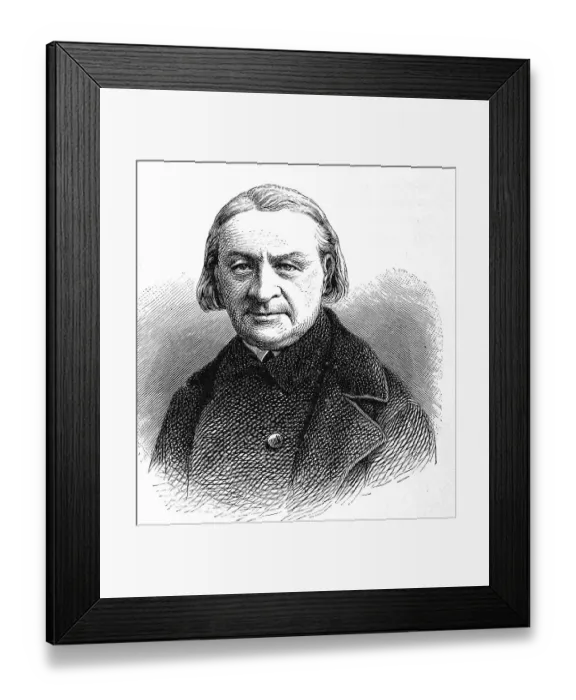 Framed Print : Wolfgang Menzel (1798 - 1873), writer