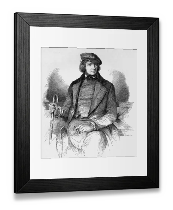 Framed Print : August Heinrich Hoffmann, known as Hoffmann von Fallersleben (1798 - 1874) Framed Print : August Heinrich Hoffmann, known as Hoffmann von Fallersleben (1798 - 1874)