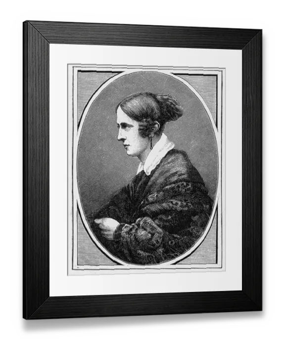 Framed Print : Annette von Droste-Huelshoff Framed Print : Annette von Droste-Huelshoff
