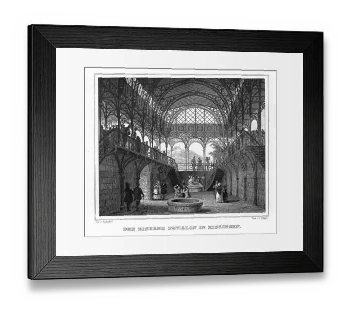 Framed Print : Iron fountain hall, fountain pavilion or fountain temple