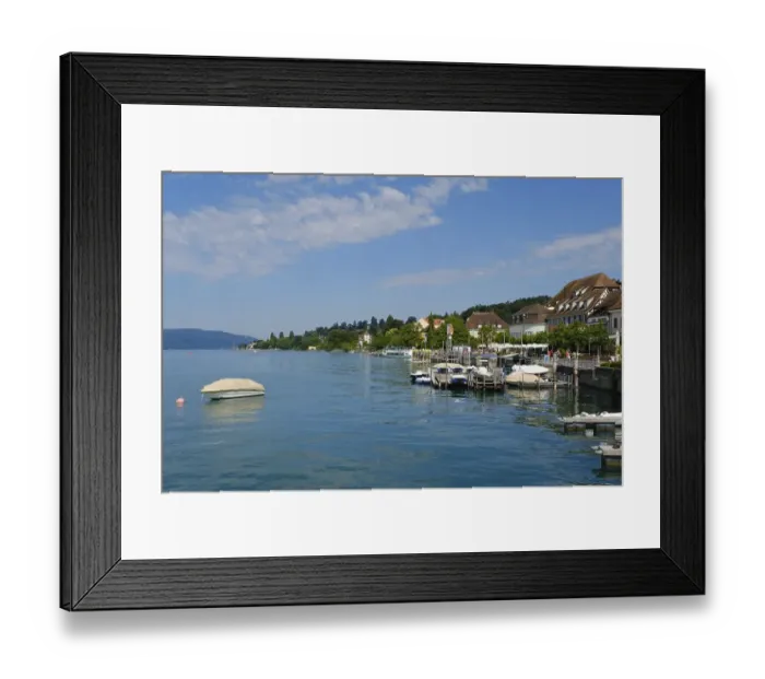 Framed Print : Ships and buildings at the landing place Framed Print : Ships and buildings at the landing place