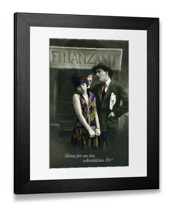Framed Print : Tax Office, satire on tax, 1920s, Germany, Europe Framed Print : Tax Office, satire on tax, 1920s, Germany, Europe