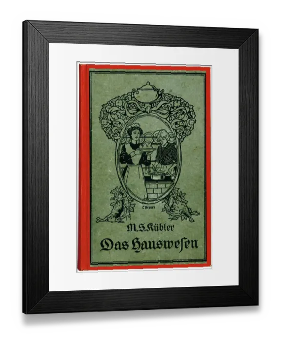 Framed Print : Cooking, historical illustration Framed Print : Cooking, historical illustration