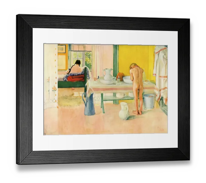 Framed Print : Summer morning, historical illustration Framed Print : Summer morning, historical illustration