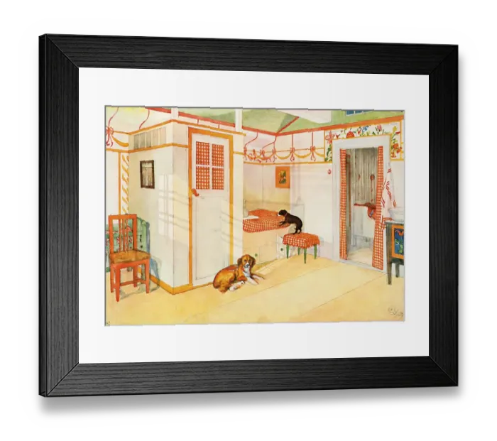 Framed Print : Joupjoup and Kicki, historical illustration Framed Print : Joupjoup and Kicki, historical illustration