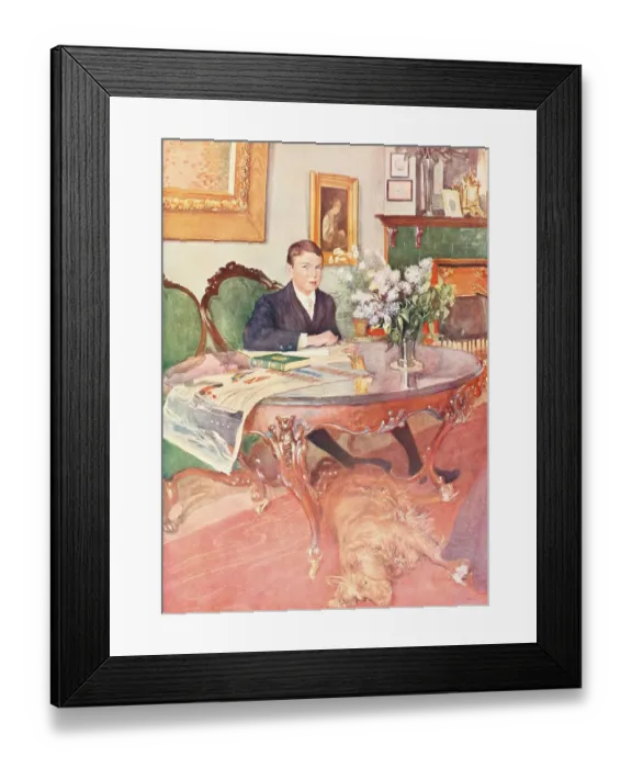 Framed Print : Hakon, historical illustration