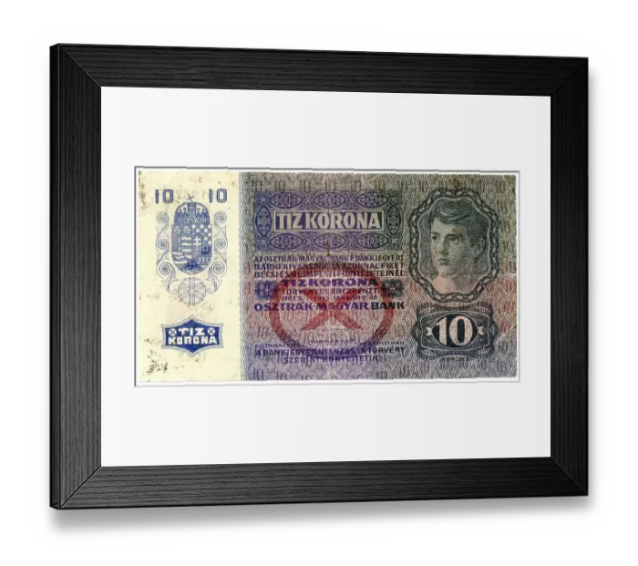 Framed Print : Historic banknote, Austria, German Empire Framed Print : Historic banknote, Austria, German Empire