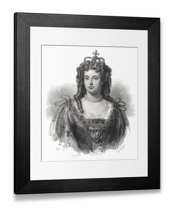 Framed Print : Historical steel engraving from the 19th Century