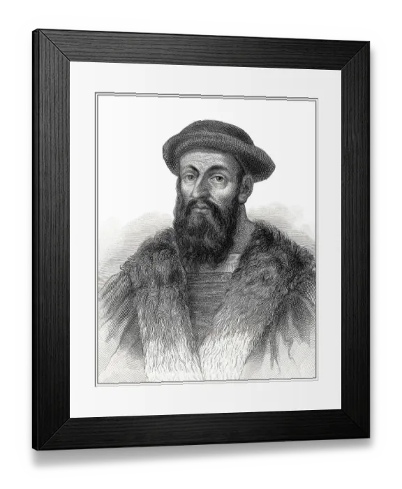 Framed Print : Historical steel engraving from the 19th Century Framed Print : Historical steel engraving from the 19th Century