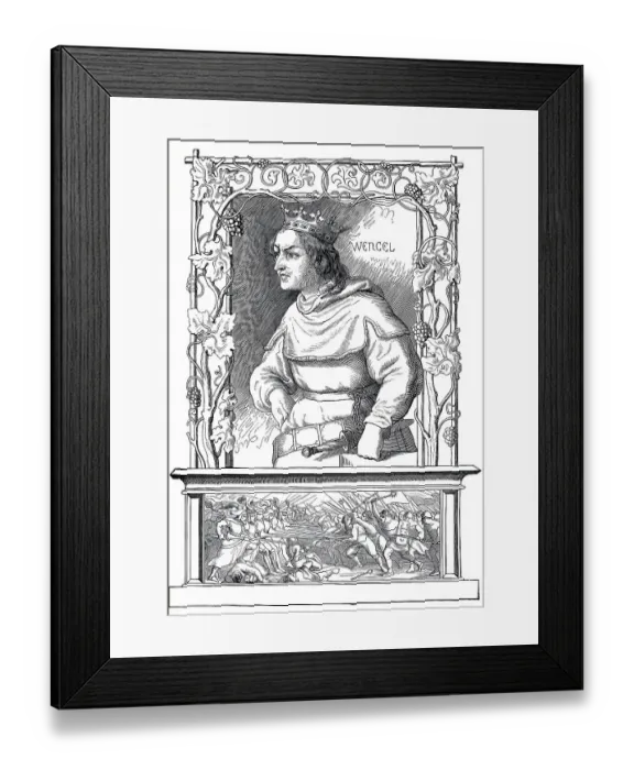 Framed Print : Wenceslas of Luxembourg or Vaclav