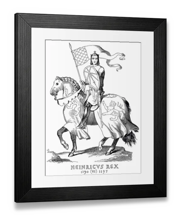 Framed Print : Henry VI from the House of Hohenstaufen