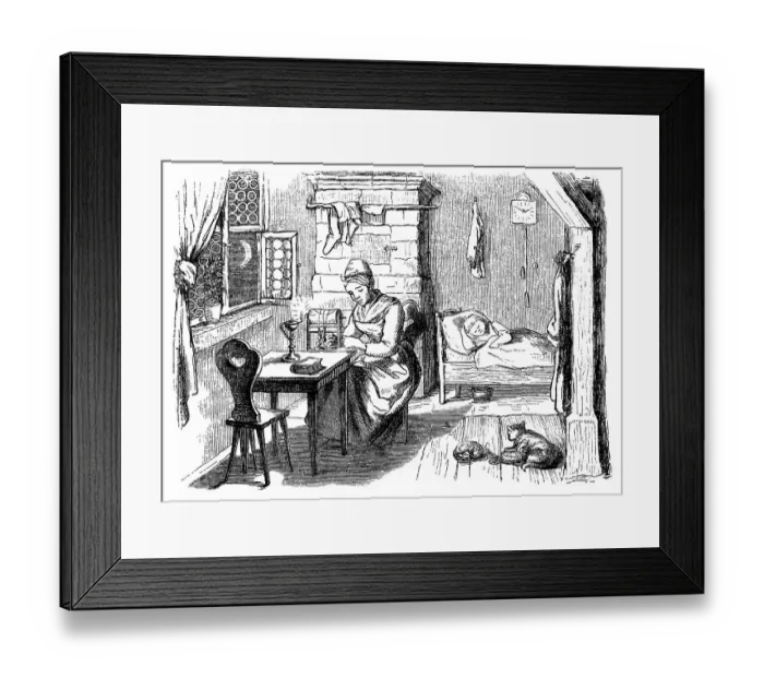 Framed Print : The publisher Barbara Uttmann or Uthman