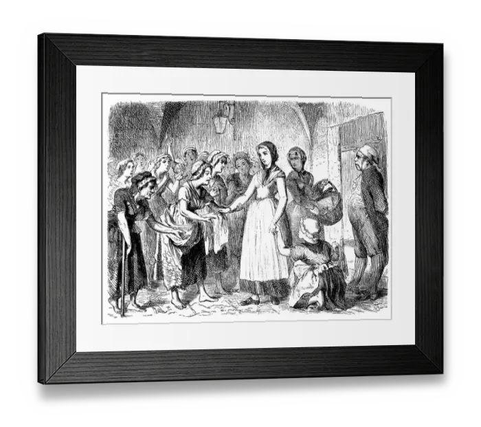 Framed Print : Wilhelmine Amalie Sieveking, 1794 - 1859