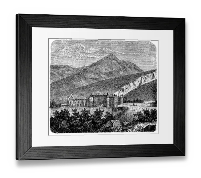 Framed Print : The Palace of Holyroodhouse and Holyrood Palace in Edinburgh