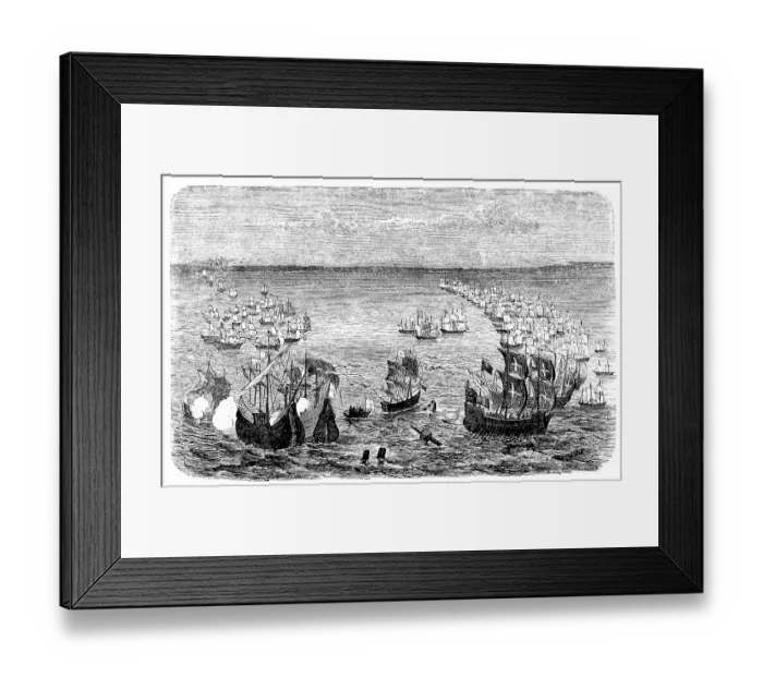 Framed Print : The Spanish Armada fleet of Philip II Framed Print : The Spanish Armada fleet of Philip II