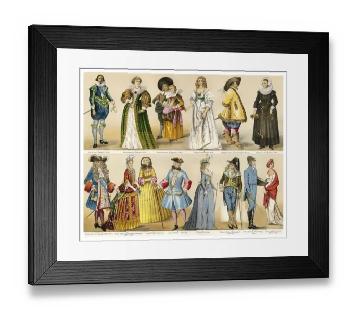Framed Print : Historical graphic representation Framed Print : Historical graphic representation