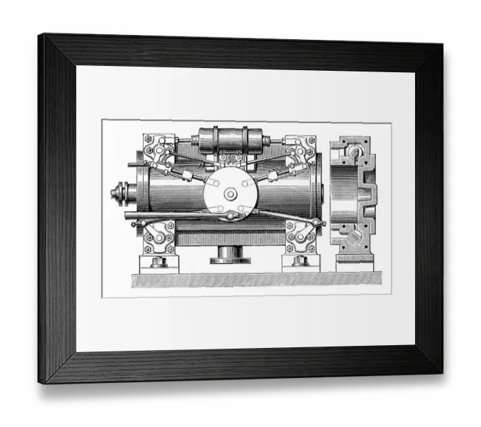 Framed Print : Historical graphic representation Framed Print : Historical graphic representation