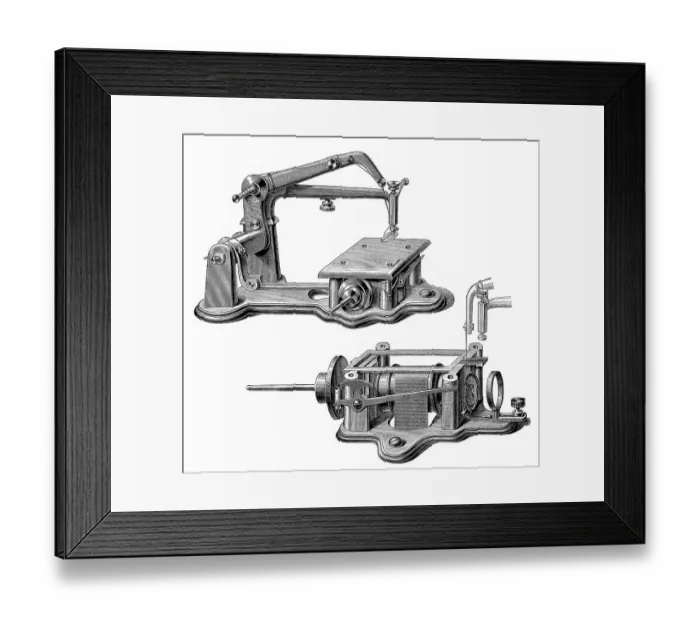 Framed Print : Historical graphic representation