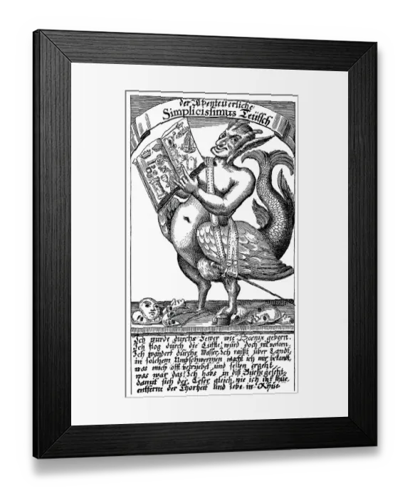 Framed Print : Historic print, copper engraving of 1669 Framed Print : Historic print, copper engraving of 1669