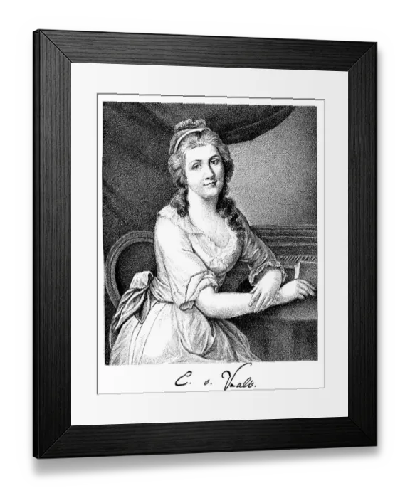 Framed Print : Historical print, portrait of Charlotte von Kalb Framed Print : Historical print, portrait of Charlotte von Kalb