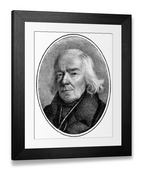 Framed Print : Historical print, engraving, 1847 Framed Print : Historical print, engraving, 1847