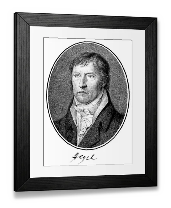 Framed Print : Historical print, engraving, portrait of Georg Wilhelm Friedrich Hegel Framed Print : Historical print, engraving, portrait of Georg Wilhelm Friedrich Hegel