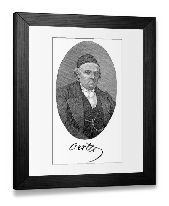 Framed Print : Historical print, portrait of W