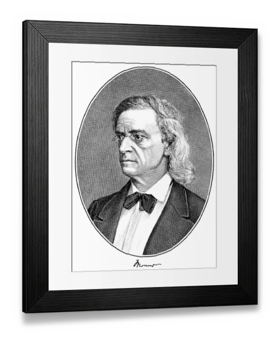 Framed Print : Historical pressure, portrait of Christian Matthias Theodor Mommsen