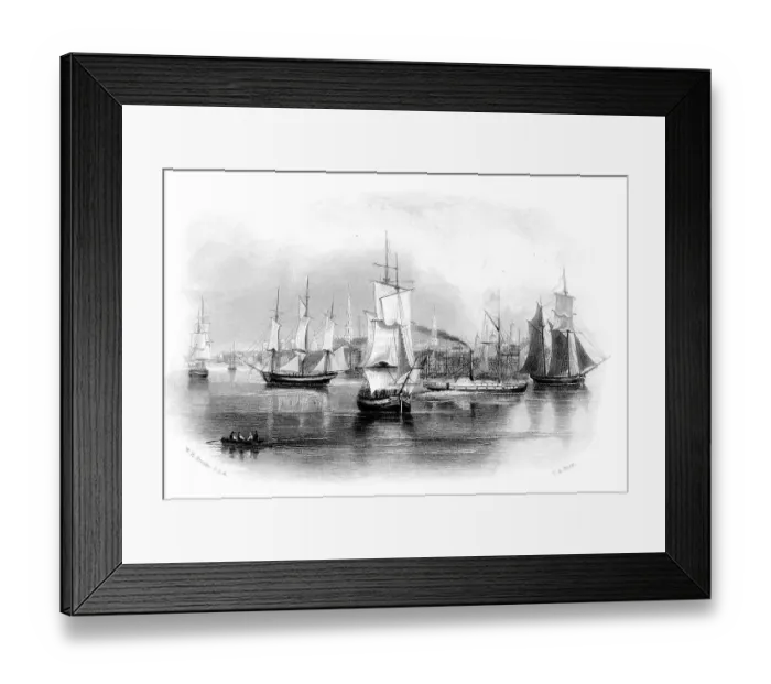 Framed Print : Copper engraving from the 19th Century
