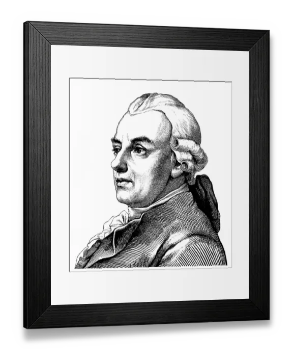 Framed Print : Historical drawing from the 19th century