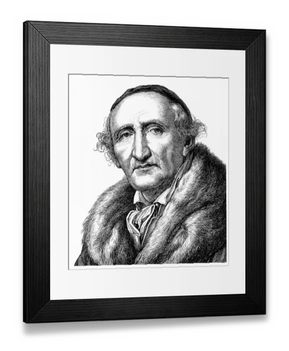 Framed Print : Historical drawing from the 19th century Framed Print : Historical drawing from the 19th century