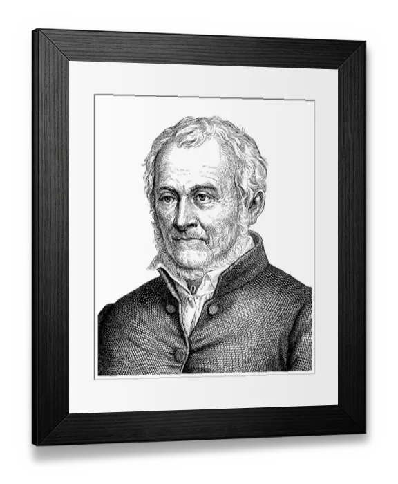 Framed Print : Historical drawing from the 19th Century