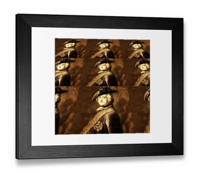 Framed Print : Historic print, engraving, digitally processed