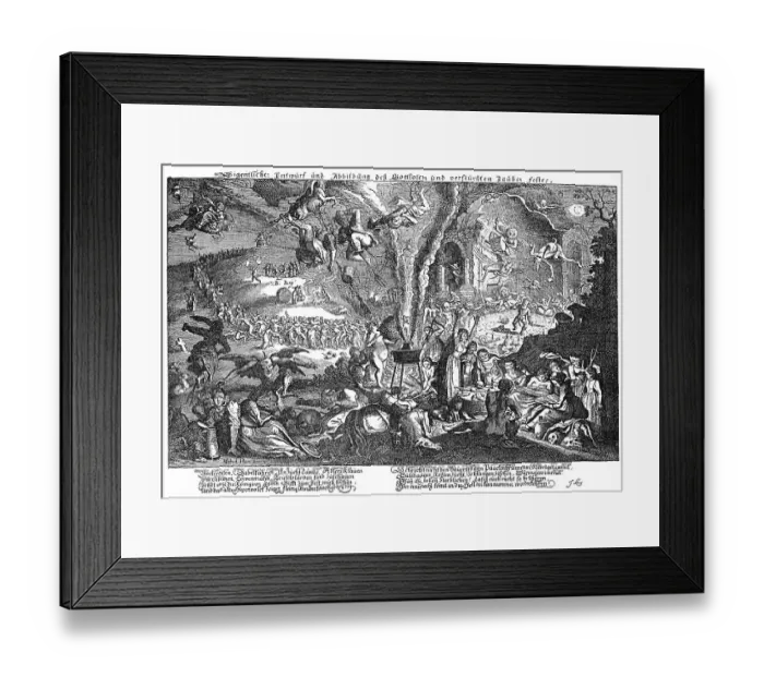 Framed Print : Historical copper engraving from the 17th Century Framed Print : Historical copper engraving from the 17th Century