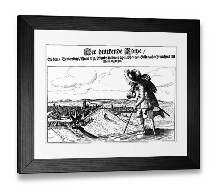 Framed Print : Pamphlet from 1631, The Limping Messenger