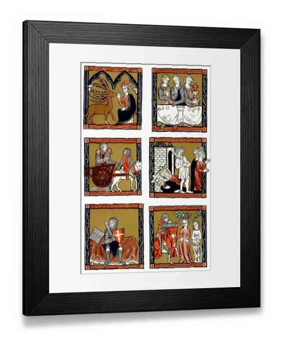 Framed Print : Historical print from the 19th century Framed Print : Historical print from the 19th century