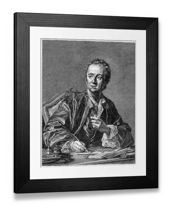 Framed Print : Historical print from the 19th century