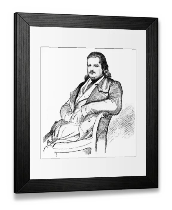 Framed Print : Historical print from the 19th century