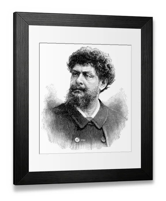 Framed Print : Historical print from the 19th century Framed Print : Historical print from the 19th century