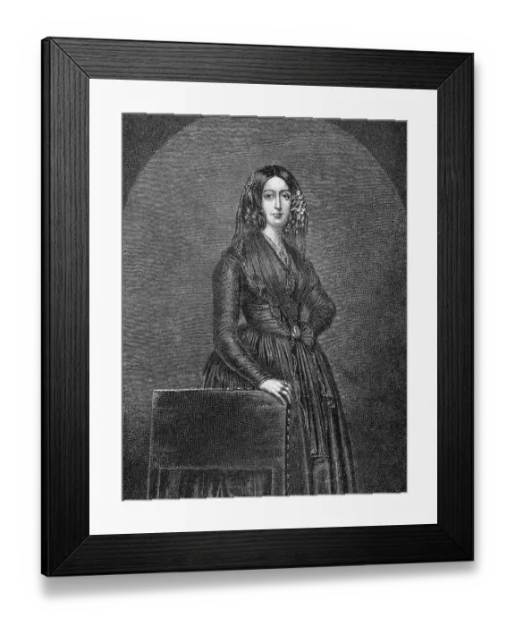 Framed Print : Historical print from the 19th century Framed Print : Historical print from the 19th century