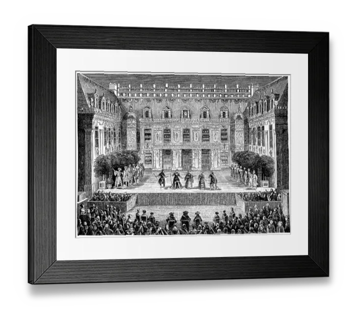 Framed Print : Historical print from the 19th century