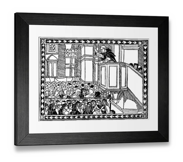 Framed Print : Historical print from the 19th century